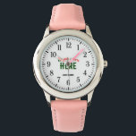 STYLISH MODERN CUSTOMIZABLE PINK VERIFIED BRANDED WATCH<br><div class="desc">THIS IS A DESIGN FITTING FOR EVERYONE.YOU CAN CHANGE, RESIZE OR ADD LOGO, PHOTO, TEXT AND COLOURS THE WAY YOU LIKE.THANK YOU.</div>