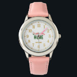STYLISH MODERN CUSTOMIZABLE PINK VERIFIED BRANDED WATCH<br><div class="desc">THIS IS A DESIGN FITTING FOR EVERYONE.YOU CAN CHANGE, RESIZE OR ADD LOGO, PHOTO, TEXT AND COLOURS THE WAY YOU LIKE.THANK YOU.</div>