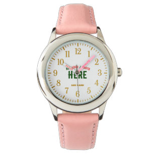 STYLISH MODERN CUSTOMIZABLE PINK VERIFIED BRANDED WATCH