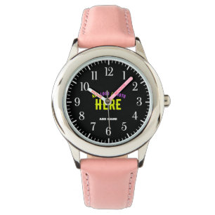 STYLISH MODERN CUSTOMIZABLE PINK VERIFIED BRANDED WATCH