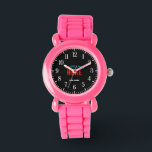 STYLISH MODERN CUSTOMIZABLE PINK VERIFIED BRANDED WATCH<br><div class="desc">THIS IS A DESIGN FITTING FOR EVERYONE.YOU CAN CHANGE, RESIZE OR ADD LOGO, PHOTO, TEXT AND COLOURS THE WAY YOU LIKE.THANK YOU.</div>
