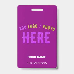 STYLISH MODERN CUSTOMIZABLE PURPLE VERIFIED BRAND BADGE