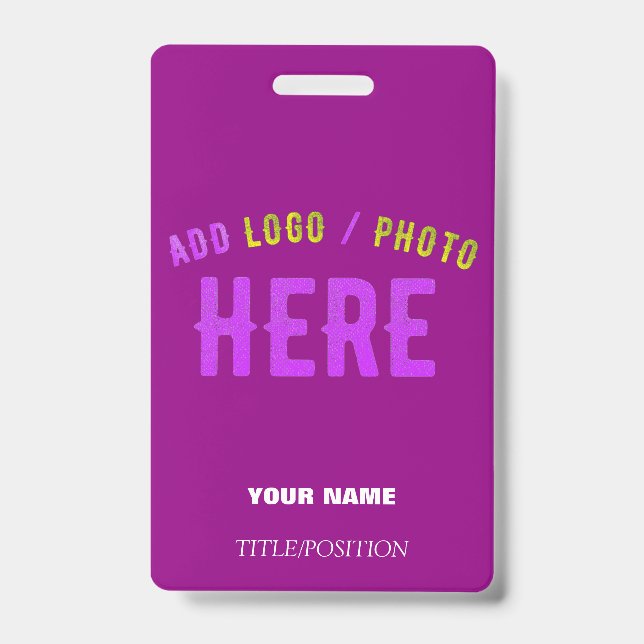 STYLISH MODERN CUSTOMIZABLE PURPLE VERIFIED BRAND BADGE (Front)