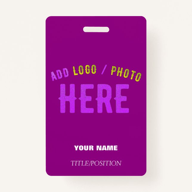 STYLISH MODERN CUSTOMIZABLE PURPLE VERIFIED BRAND BADGE (Front)