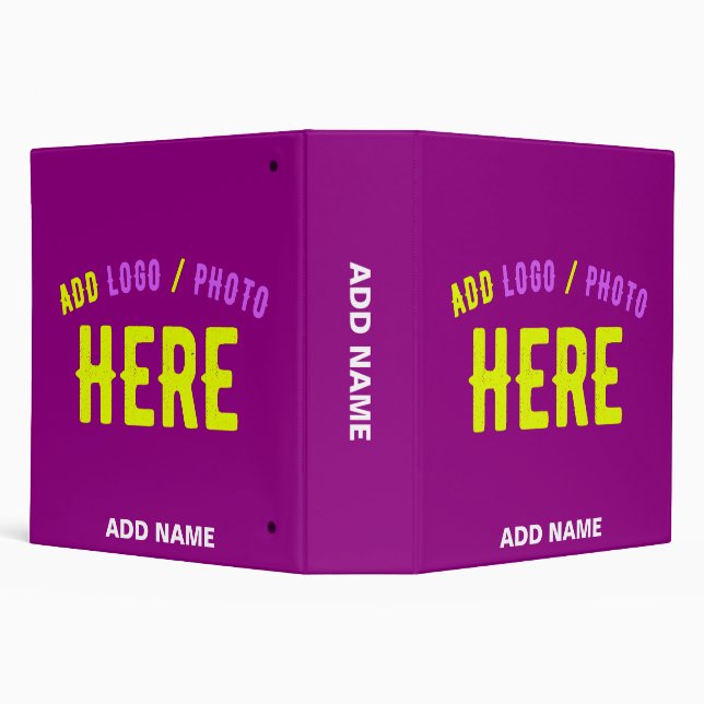 STYLISH MODERN CUSTOMIZABLE PURPLE VERIFIED BRAND BINDER (Background)