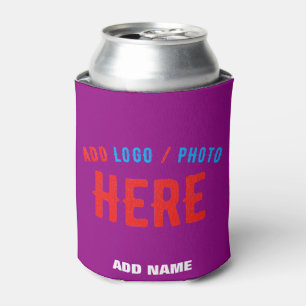 STYLISH MODERN CUSTOMIZABLE PURPLE VERIFIED BRAND CAN COOLER
