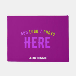 STYLISH MODERN CUSTOMIZABLE PURPLE VERIFIED BRAND DOORMAT