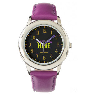 STYLISH MODERN CUSTOMIZABLE PURPLE VERIFIED BRAND WATCH