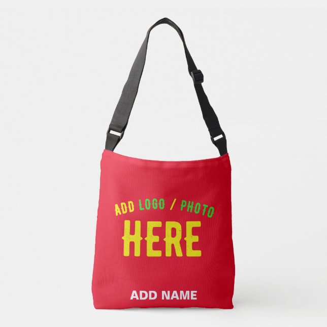 STYLISH MODERN CUSTOMIZABLE RED VERIFIED BRANDED CROSSBODY BAG (Front)