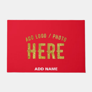 STYLISH MODERN CUSTOMIZABLE RED VERIFIED BRANDED DOORMAT