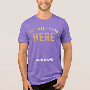 STYLISH MODERN CUSTOMIZABLE VIOLET VERIFIED BRAND Tri-Blend SHIRT