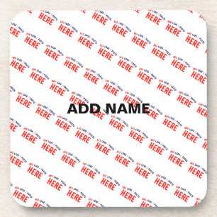 STYLISH MODERN CUSTOMIZABLE WHITE VERIFIED BRAND COASTER