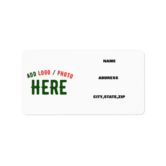 STYLISH MODERN CUSTOMIZABLE WHITE VERIFIED BRAND LABEL (Front)