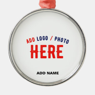 STYLISH MODERN CUSTOMIZABLE WHITE VERIFIED BRAND METAL ORNAMENT