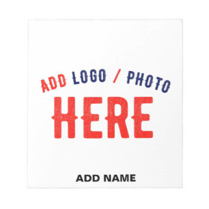 STYLISH MODERN CUSTOMIZABLE WHITE VERIFIED BRAND NOTEPAD