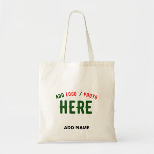 STYLISH MODERN CUSTOMIZABLE WHITE VERIFIED BRAND TOTE BAG