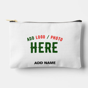 STYLISH MODERN CUSTOMIZABLE WHITE VERIFIED BRANDED ACCESSORY POUCH