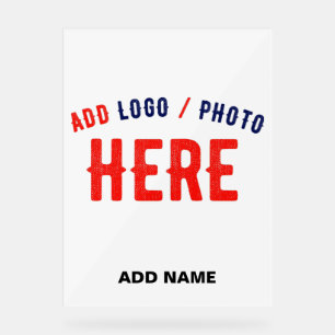 STYLISH MODERN CUSTOMIZABLE WHITE VERIFIED BRANDED ACRYLIC SIGN