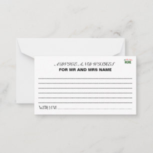 STYLISH MODERN CUSTOMIZABLE WHITE VERIFIED BRANDED ADVICE CARD
