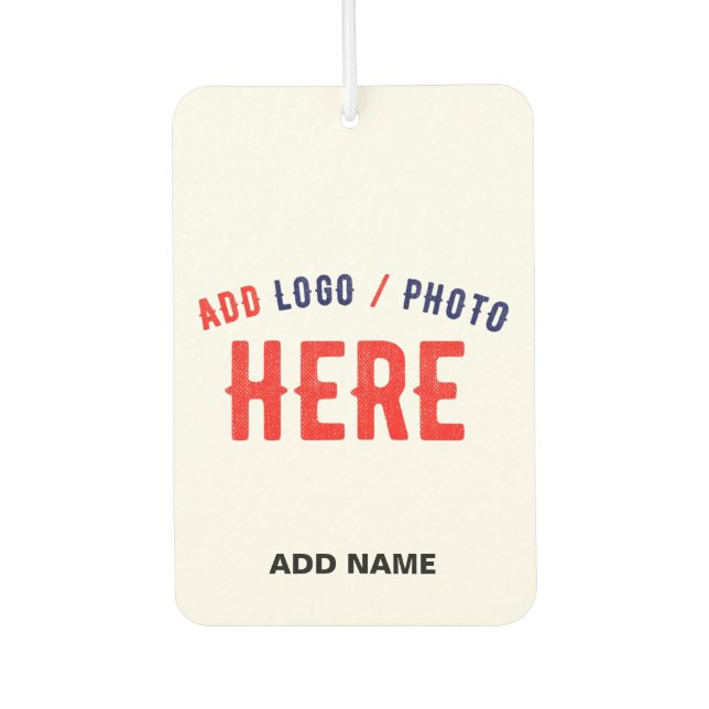 STYLISH MODERN CUSTOMIZABLE WHITE VERIFIED BRANDED AIR FRESHENER (Front)