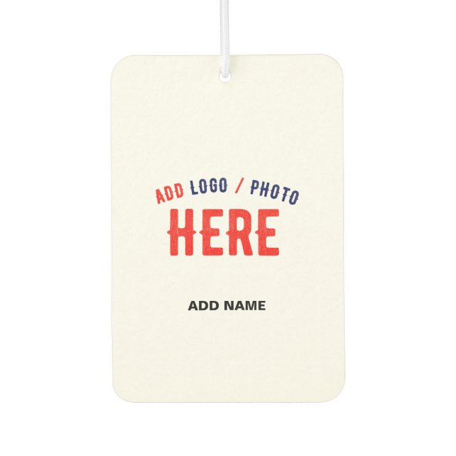 STYLISH MODERN CUSTOMIZABLE WHITE VERIFIED BRANDED AIR FRESHENER (Front)