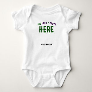 STYLISH MODERN CUSTOMIZABLE WHITE VERIFIED BRANDED BABY BODYSUIT