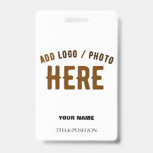 STYLISH MODERN CUSTOMIZABLE WHITE VERIFIED BRANDED BADGE