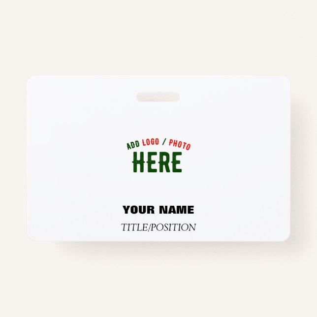 STYLISH MODERN CUSTOMIZABLE WHITE VERIFIED BRANDED BADGE (Front)