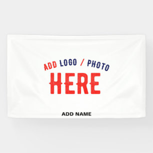 STYLISH MODERN CUSTOMIZABLE WHITE VERIFIED BRANDED BANNER