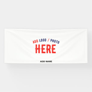 STYLISH MODERN CUSTOMIZABLE WHITE VERIFIED BRANDED BANNER