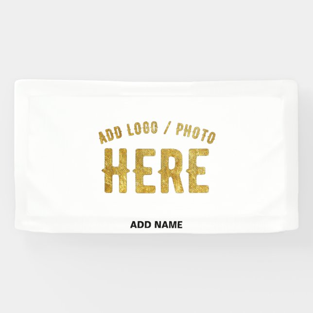 STYLISH MODERN CUSTOMIZABLE WHITE VERIFIED BRANDED BANNER (Horizontal)