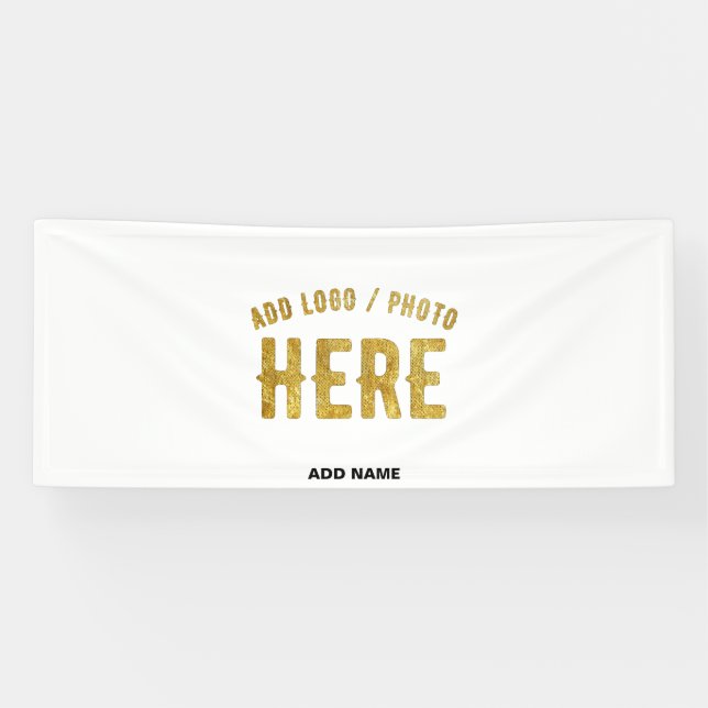 STYLISH MODERN CUSTOMIZABLE WHITE VERIFIED BRANDED BANNER (Horizontal)
