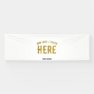 STYLISH MODERN CUSTOMIZABLE WHITE VERIFIED BRANDED BANNER
