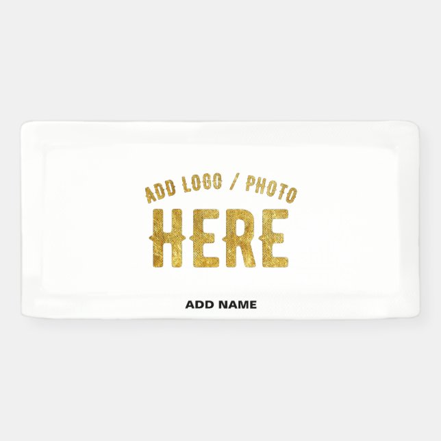 STYLISH MODERN CUSTOMIZABLE WHITE VERIFIED BRANDED BANNER (Horizontal)