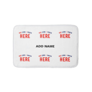 STYLISH MODERN CUSTOMIZABLE WHITE VERIFIED BRANDED BATH MAT