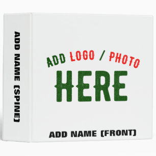STYLISH MODERN CUSTOMIZABLE WHITE VERIFIED BRANDED BINDER