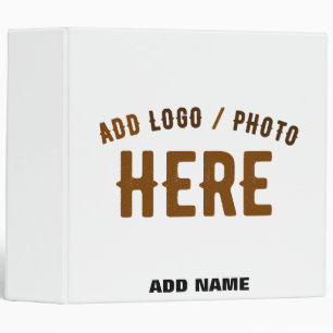 STYLISH MODERN CUSTOMIZABLE WHITE VERIFIED BRANDED BINDER