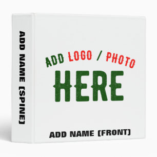 STYLISH MODERN CUSTOMIZABLE WHITE VERIFIED BRANDED BINDER