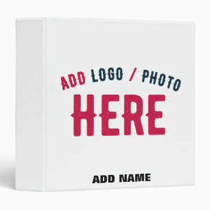 STYLISH MODERN CUSTOMIZABLE WHITE VERIFIED BRANDED BINDER