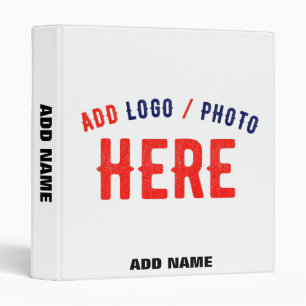 STYLISH MODERN CUSTOMIZABLE WHITE VERIFIED BRANDED BINDER