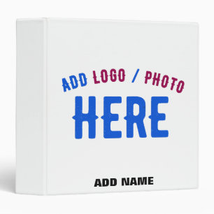 STYLISH MODERN CUSTOMIZABLE WHITE VERIFIED BRANDED BINDER