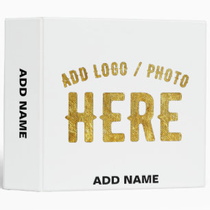 STYLISH MODERN CUSTOMIZABLE WHITE VERIFIED BRANDED BINDER