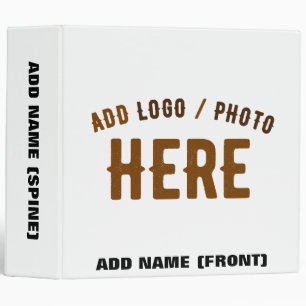 STYLISH MODERN CUSTOMIZABLE WHITE VERIFIED BRANDED BINDER