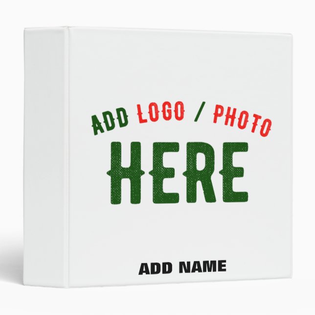 STYLISH MODERN CUSTOMIZABLE WHITE VERIFIED BRANDED BINDER (Front/Spine)