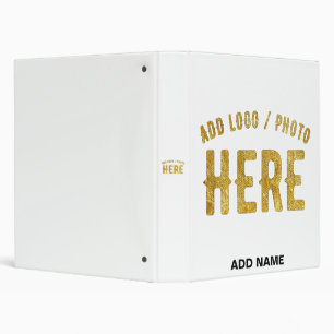 STYLISH MODERN CUSTOMIZABLE WHITE VERIFIED BRANDED BINDER