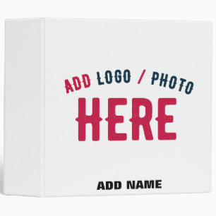 STYLISH MODERN CUSTOMIZABLE WHITE VERIFIED BRANDED BINDER
