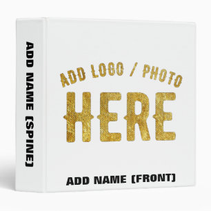 STYLISH MODERN CUSTOMIZABLE WHITE VERIFIED BRANDED BINDER