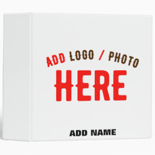 STYLISH MODERN CUSTOMIZABLE WHITE VERIFIED BRANDED BINDER