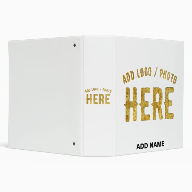 STYLISH MODERN CUSTOMIZABLE WHITE VERIFIED BRANDED BINDER (Background)