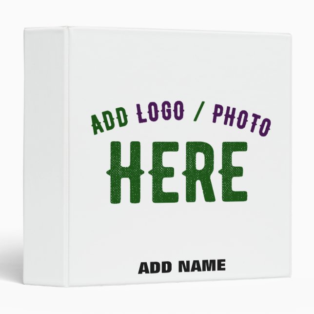 STYLISH MODERN CUSTOMIZABLE WHITE VERIFIED BRANDED BINDER (Front/Spine)